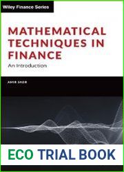Mathematical Techniques in Finance An Introduction