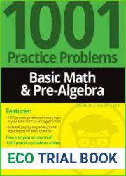 Basic Math & Pre-Algebra 1001 Practice Problems For Dummies