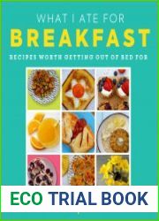 What I Ate for Breakfast