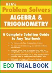 Algebra & Trigonometry Problem Solver