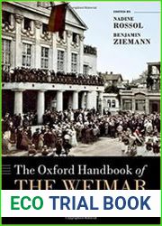 The Oxford Handbook of the Weimar Republic