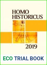 Homo historicus 2019