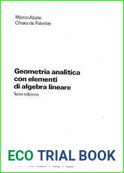 Geometria analitica con elementi di algebra lineare