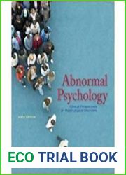 Abnormal psychology clinical perspectives on psychological disorders, 6 edition