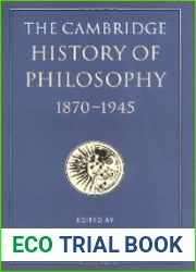 The Cambridge History of Philosophy 1870–1945