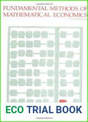 Fundamental Methods of Mathematical Economics,3rd Edition