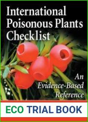 International poisonous plants checklist an evidence-based reference