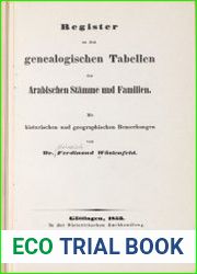 Register zu den Genealogische Tabellen der arabischen Stamme und Familien