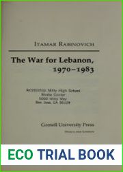 The War For Lebanon, 1970-1983