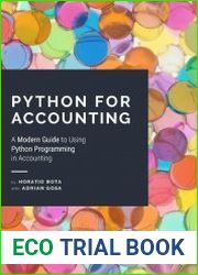 Python for Accounting A Modern Guide to Using Python Programming in Accounting