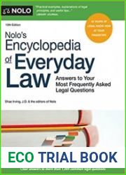Nolo|s Encyclopedia of Everyday Law Answers to Your Most Frequently Asked Legal Questions