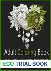 Adult Coloring Book Heart and Flower Patterns for Happiness, Relaxation and Stress Relief