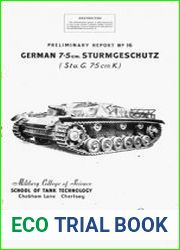 Preliminary Report 16 - German 7.5cm Sturmgeschutz