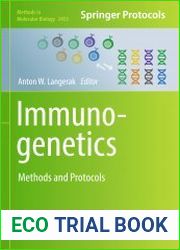 Immunogenetics Methods and Protocols