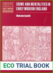Crime and mentalities in early modern England