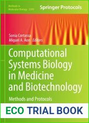 Computational Systems Biology in Medicine and Biotechnology Methods and Protocols