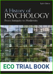 A History of Psychology From Antiquity to Modernity