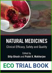 Natural Medicines Clinical Efficacy, Safety and Quality