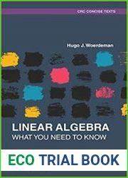 Linear Algebra What you Need to Know