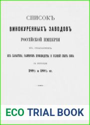 Список винокуренных заводов Российской империи с указанием их характера, размеров производства и условий сбыта вина за периоды 1886.7 и 1887.8 гг