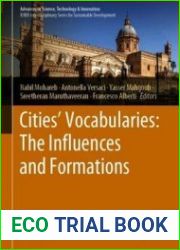 Cities’ Vocabularies The Influences and Formations