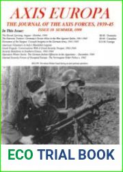 Axis Europa The Journal of the Axis Forces 1939-1945 Issue 18 Summer 1999