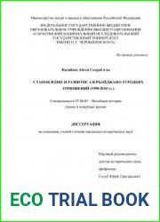 Становление и развитие азербайджано-турецких отношений (1990-2010 гг.)