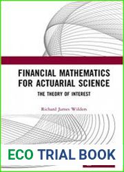 Financial Mathematics For Actuarial Science The Theory of Interest