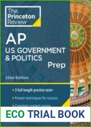 Princeton Review AP U.S. Government & Politics Prep (College Test Preparation), 22nd Edition