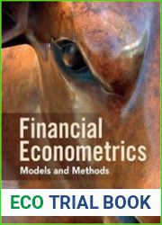Financial Econometrics Models and Methods