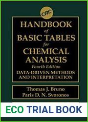 CRC Handbook of Basic Tables for Chemical Analysis Data-Driven Methods and Interpretation, Fourth Edition