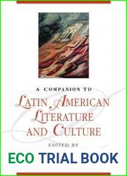 A Companion to Latin American Literature and Culture