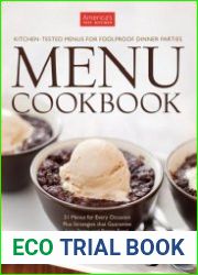 Test Kitchen Menu Cookbook