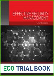 Effective Security Management Seventh Edition