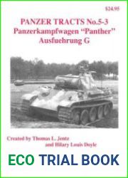 Panzerkampfwagen "Panther" Ausfuehrung G (Panzer Tracts No.5-3)