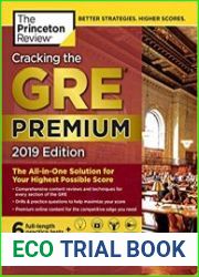 Cracking the GRE Premium Edition with 6 Practice Tests, 2019 The All-in-One Solution for Your Highest Possible Score