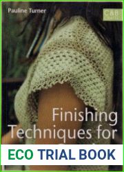 Finishing techniques for crochet