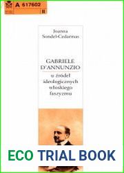 Gabriele D|Annunzio u zrodel ideologicznych wloskiego faszyzmu