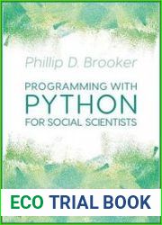Programming with Python for Social Scientists