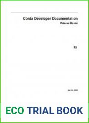 Corda Developer Documentation Release Master