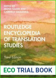 Routledge encyclopedia of translation studies
