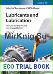Lubricants and Lubrication, 2 Volume Set (3rd Edition)