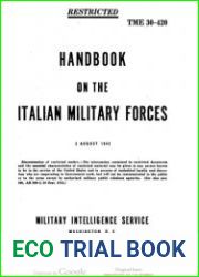 Handbook on the Italian Military Forces