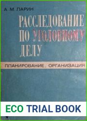 Расследование по уголовному делу. Планирование. Организация