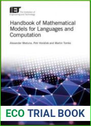 Handbook of Mathematical Models for Languages and Computation