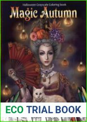 Magic Autumn. Halloween Grayscale Coloring Book
