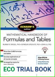 Schaum|s Outline of Mathematical Handbook of Formulas and Tables, Fifth Edition