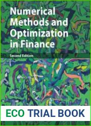 Numerical Methods and Optimization in Finance
