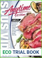 Sous Vide Cookbook Anytime At Home