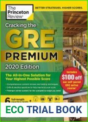 Cracking the GRE Premium Edition with 6 Practice Tests, 2020 The All-in-One Solution for Your Highest Possible Score